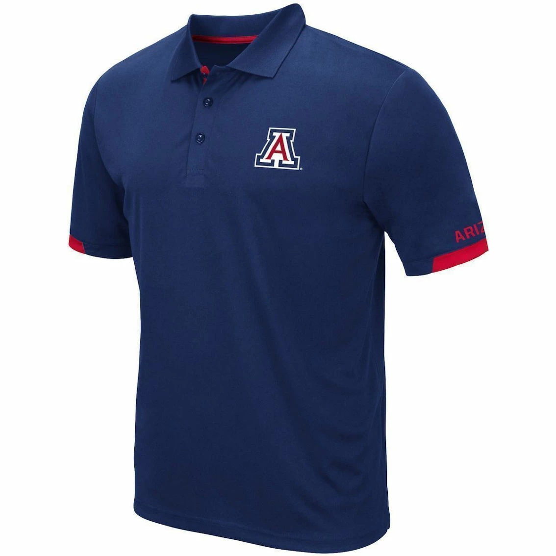Colosseum Men's Navy Arizona Wildcats Logo Santry Polo 3 Colosseum Men's Navy Arizona Wildcats Logo Santry Polo - Image 3