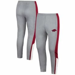 Colosseum Men's Gray Arkansas Razorbacks Up Top Pants