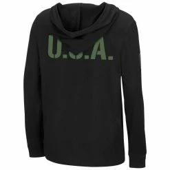 Colosseum Youth Black Indiana Hoosiers OHT Military Appreciation Tango Long Sleeve Hoodie T-Shirt -Colosseum Shop DSCO1137455109 1007 ALT3