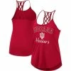 Colosseum Women's Crimson Indiana Hoosiers Natasha Macrame Scoop Neck Racerback Tank Top