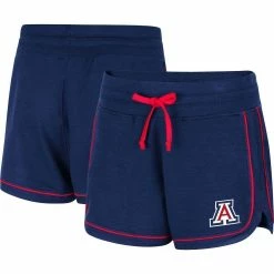 Colosseum Women's Heathered Navy Arizona Wildcats Lil Sebastian Tri-Blend Shorts