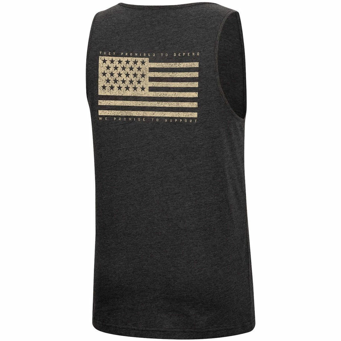 Colosseum Men's Heathered Black Arizona Wildcats Military Appreciation OHT Transport Tank Top 4 Colosseum Men's Heathered Black Arizona Wildcats Military Appreciation OHT Transport Tank Top - Image 4