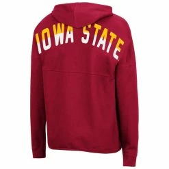 Colosseum Women's Cardinal Iowa State Cyclones 2-Hit Full-Zip Hoodie 7 Colosseum Women's Cardinal Iowa State Cyclones 2-Hit Full-Zip Hoodie -Colosseum Shop DSCO1137485606 4633 ALT3