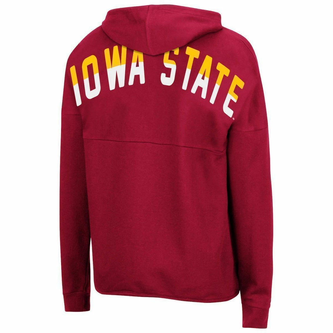 Colosseum Women's Cardinal Iowa State Cyclones 2-Hit Full-Zip Hoodie 4 Colosseum Women's Cardinal Iowa State Cyclones 2-Hit Full-Zip Hoodie - Image 4