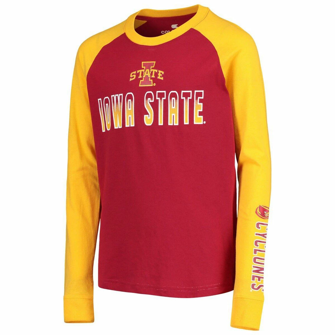 Colosseum Youth Cardinal Iowa State Cyclones Beanie Long Sleeve Raglan T-Shirt 3 Colosseum Youth Cardinal Iowa State Cyclones Beanie Long Sleeve Raglan T-Shirt - Image 3