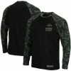 Colosseum Men's Black Iowa State Cyclones OHT Military Appreciation Raglan Camo Long Sleeve T-Shirt