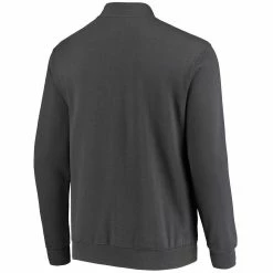 Colosseum Men's Charcoal Indiana Hoosiers Tortugas Logo Quarter-Zip Pullover Jacket -Colosseum Shop DSCO1137813615 1904 ALT3