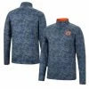 Colosseum Men's Navy Auburn Tigers Tivo Quarter-Zip Jacket