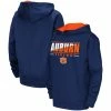 Colosseum Youth Navy Auburn Tigers Dean Slash Stack Pullover Hoodie