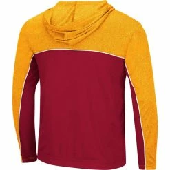 Colosseum Men's Cardinal Iowa State Cyclones Flick Quarter-Zip Hoodie Windshirt -Colosseum Shop DSCO1139621999 4633 ALT3