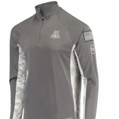 Colosseum Men's Gray/Camo Arizona Wildcats OHT Military Appreciation Swoop Quarter-Zip Jacket -Colosseum Shop DSCO1139622209 1927 ALT2