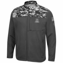 Colosseum Men's Charcoal Arizona Wildcats OHT Military Appreciation Digi Camo Full-Zip Jacket -Colosseum Shop DSCO1139622480 1904 ALT2