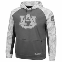 Colosseum Men's Gray/Arctic Camo Auburn Tigers OHT Military Appreciation Tonal Raglan Pullover Hoodie -Colosseum Shop DSCO1140226003 1927 ALT2