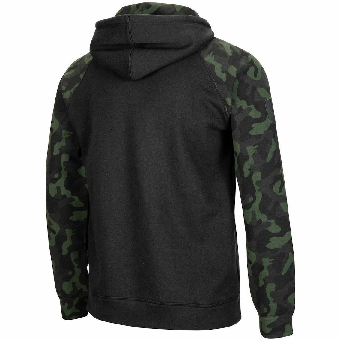 Colosseum Men's Black Auburn Tigers OHT Military Appreciation Camo Raglan Full-Zip Hoodie 4 Colosseum Men's Black Auburn Tigers OHT Military Appreciation Camo Raglan Full-Zip Hoodie - Image 4