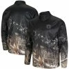 Colosseum Men's Black/Realtree Camo Auburn Tigers Creek Quarter-Zip Jacket