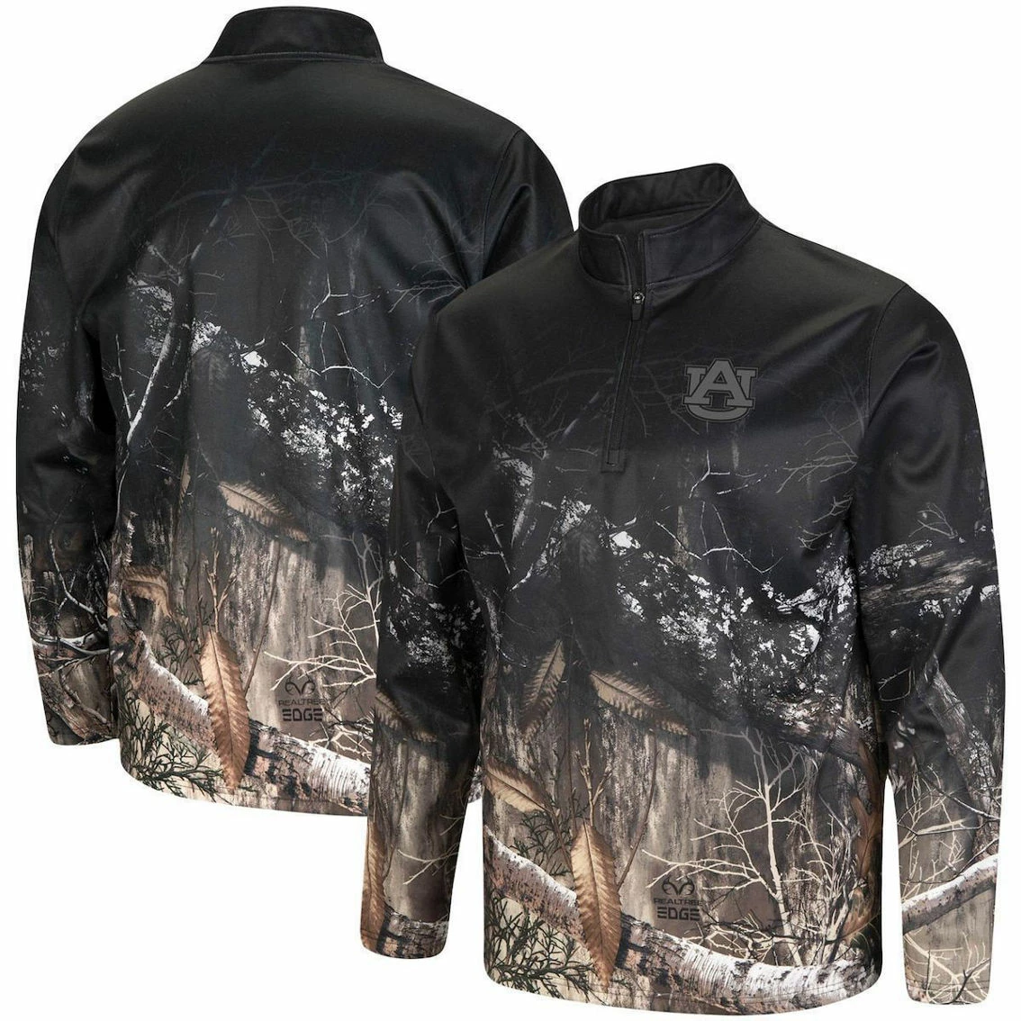 Colosseum Men's Black/Realtree Camo Auburn Tigers Creek Quarter-Zip Jacket 1 Colosseum Men's Black/Realtree Camo Auburn Tigers Creek Quarter-Zip Jacket