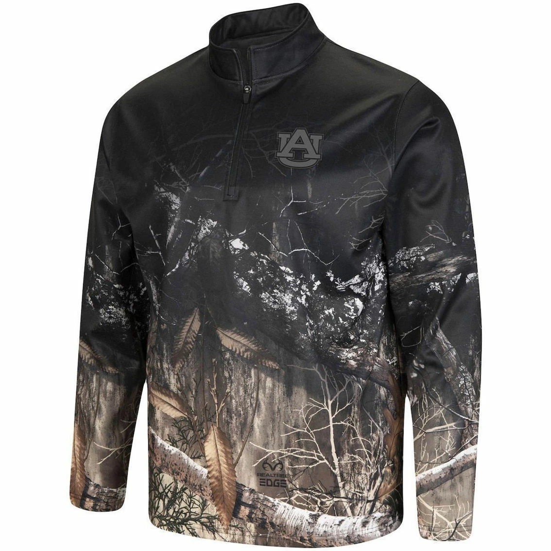 Colosseum Men's Black/Realtree Camo Auburn Tigers Creek Quarter-Zip Jacket 3 Colosseum Men's Black/Realtree Camo Auburn Tigers Creek Quarter-Zip Jacket - Image 3