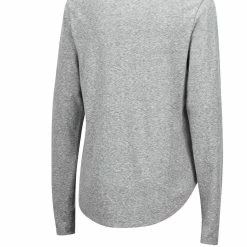 Colosseum Women's Heathered Gray Auburn Tigers Sundial Tri-Blend Long Sleeve Lace-Up T-Shirt -Colosseum Shop DSCO1140229285 1927 ALT3