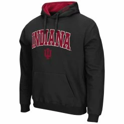 Colosseum Men's Black Indiana Hoosiers Arch & Logo 3.0 Pullover Hoodie -Colosseum Shop DSCO1140229636 1007 ALT2