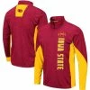 Men's Colosseum Cardinal Iowa State Cyclones Bart Windshirt Quarter-Zip Jacket
