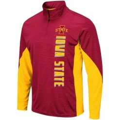 Men's Colosseum Cardinal Iowa State Cyclones Bart Windshirt Quarter-Zip Jacket -Colosseum Shop DSCO1140295779 4633 ALT2