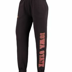 Women's Colosseum Black Iowa State Cyclones Beryl Aubrey Lounge Pants -Colosseum Shop DSCO1140295989 1007 ALT2
