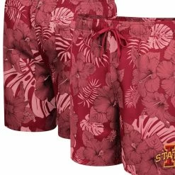 Colosseum Men's Cardinal Iowa State Cyclones The Dude Swim Shorts