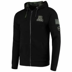 Colosseum Men's Black Arizona Wildcats OHT Military Appreciation Waffle Full-Zip Hoodie -Colosseum Shop DSCO1140299163 1007 ALT2