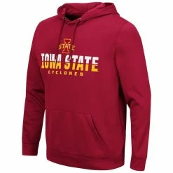 Colosseum Men's Cardinal Iowa State Cyclones Lantern Pullover Hoodie -Colosseum Shop DSCO1140477923 4633 ALT2