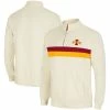Colosseum Men's Cream Iowa State Cyclones Activities Quarter-Zip Jacket