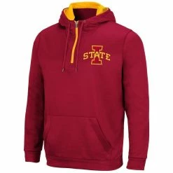 Colosseum Men's Cardinal Iowa State Cyclones Harbor Quarter-Zip Hoodie 6 Colosseum Men's Cardinal Iowa State Cyclones Harbor Quarter-Zip Hoodie -Colosseum Shop DSCO1140607430 4633 ALT2