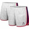 Colosseum Women's White/Navy Arizona Wildcats The Plastics Geo Print Shorts