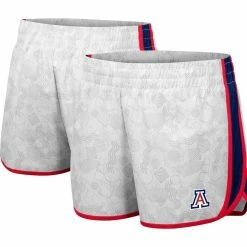 Colosseum Women's White/Navy Arizona Wildcats The Plastics Geo Print Shorts