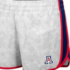 Colosseum Women's White/Navy Arizona Wildcats The Plastics Geo Print Shorts -Colosseum Shop DSCO1140607821 3550 ALT2