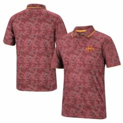 Colosseum Men's Cardinal Iowa State Cyclones Speedman Polo