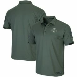 Colosseum Men's Olive Iowa State Cyclones OHT Military Appreciation Echo Polo