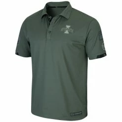 Colosseum Men's Olive Iowa State Cyclones OHT Military Appreciation Echo Polo -Colosseum Shop DSCO1140777420 2068 ALT2