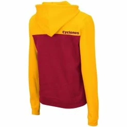 Colosseum Women's Gold/Red Iowa State Cyclones Aidan Half-Zip Hoodie -Colosseum Shop DSCO1140778447 1853 ALT3