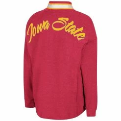 Colosseum Women's Cardinal Iowa State Cyclones Alice 2-Hit Fleece Quarter-Zip Jacket -Colosseum Shop DSCO1140882921 4633 ALT3
