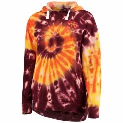 Colosseum Women's Cardinal Iowa State Cyclones Slow Ride Spiral Tie-Dye Oversized Pullover Hoodie -Colosseum Shop DSCO1140883722 4633 ALT2