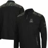Colosseum Men's Black Arizona Wildcats OHT Military Appreciation Commo Fleece Quarter-Zip Jacket
