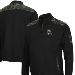 Colosseum Men's Black Arizona Wildcats OHT Military Appreciation Commo Fleece Quarter-Zip Jacket