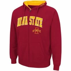 Colosseum Men's Cardinal Iowa State Cyclones Arch & Logo 3.0 Full-Zip Hoodie 6 Colosseum Men's Cardinal Iowa State Cyclones Arch & Logo 3.0 Full-Zip Hoodie -Colosseum Shop DSCO1141397827 4633 ALT2