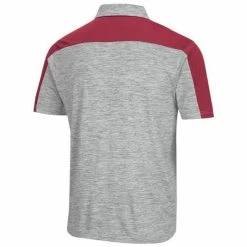 Men's Colosseum Gray/Cardinal Iowa State Cyclones Einstein Polo 7 Men's Colosseum Gray/Cardinal Iowa State Cyclones Einstein Polo -Colosseum Shop DSCO1142288065 1927 ALT3