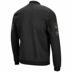 Colosseum Men's Black Iowa State Cyclones OHT Military Appreciation Team High-Speed Bomber Full-Zip Jacket -Colosseum Shop DSCO1142289104 1007 ALT3