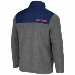 Men's Colosseum Heathered Charcoal/Navy Arizona Wildcats Huff Snap Pullover -Colosseum Shop DSCO1142289278 4135 ALT3