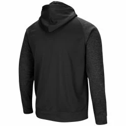 Colosseum Men's Black Iowa State Cyclones Blackout 3.0 Tonal Raglan Full-Zip Hoodie -Colosseum Shop DSCO1142446629 1007 ALT3