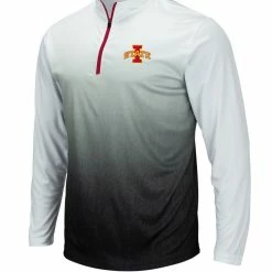 Colosseum Men's Gray Iowa State Cyclones Magic Team Logo Quarter-Zip Jacket -Colosseum Shop DSCO1143469957 1927 ALT2