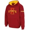 Colosseum Youth Cardinal Iowa State Cyclones Big Logo Pullover Hoodie