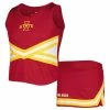 Colosseum Girls Youth Cardinal Iowa State Cyclones Carousel Cheerleader Set